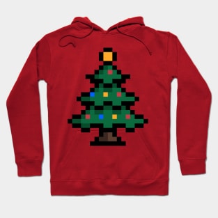 Cute pixel christmas tree Hoodie